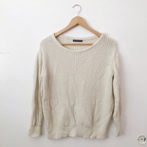 Brandy Melville cream Leia sweater